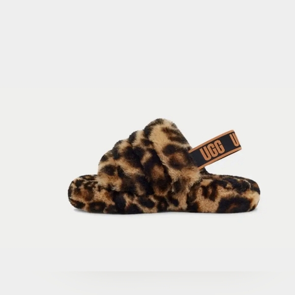 Fluff Yeah Slide, Panther Print, Brown/Tan, Size 10 (EU 27.5) Toddler ,NIB! - Picture 3 of 8